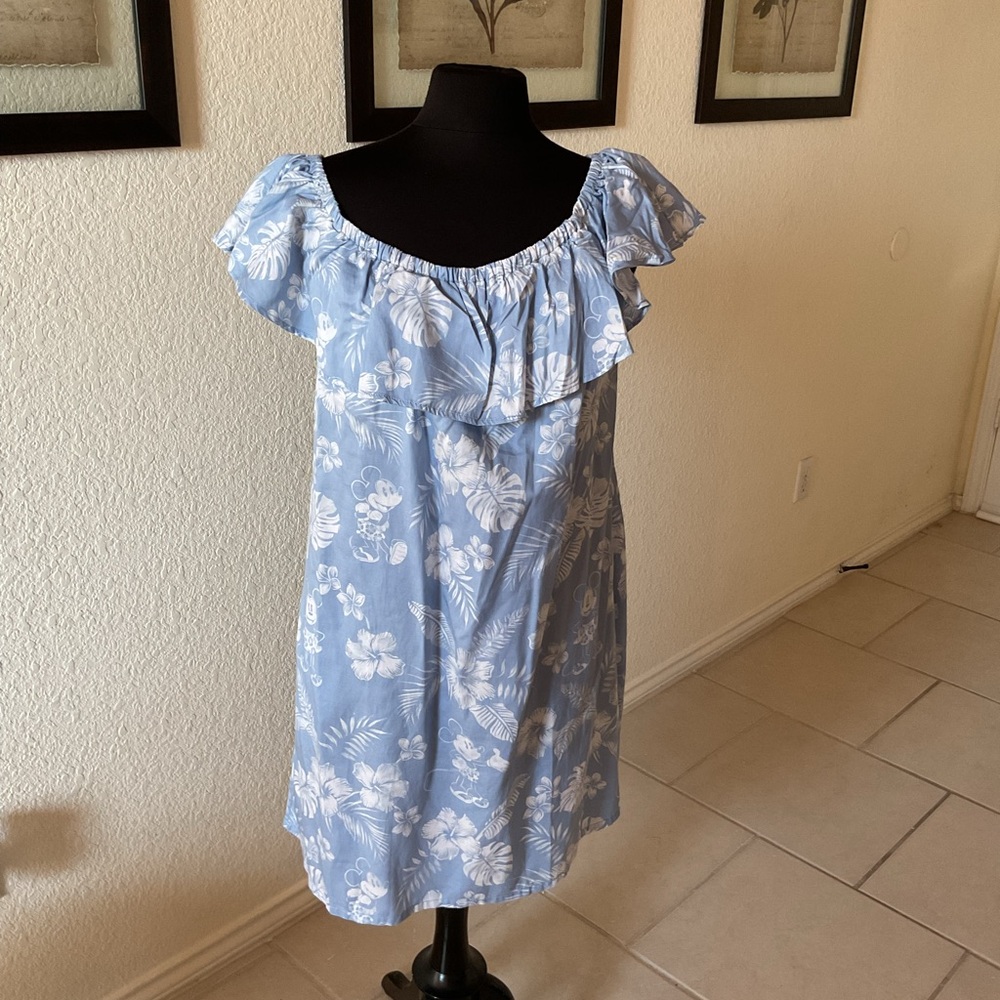 Tommy Bahama Blue and White Floral Mini Dress